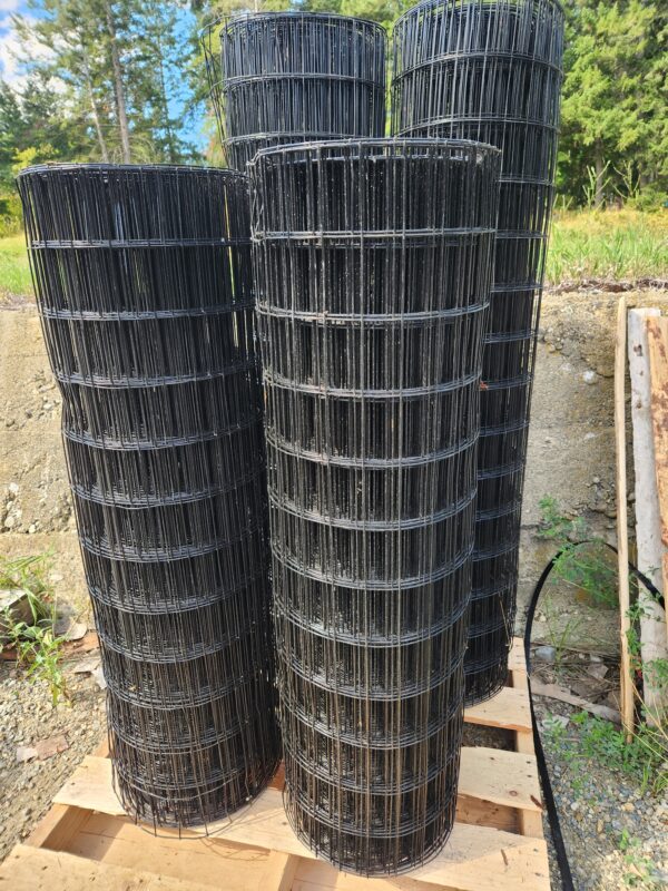 4'x100' 14.5g Black PVC-Coated Welded Utility Wire