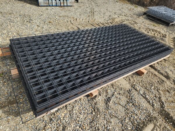 8'x48" Black Welded Mesh Panel - Image 3