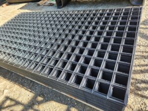 8'x48" Black Welded Mesh Panel